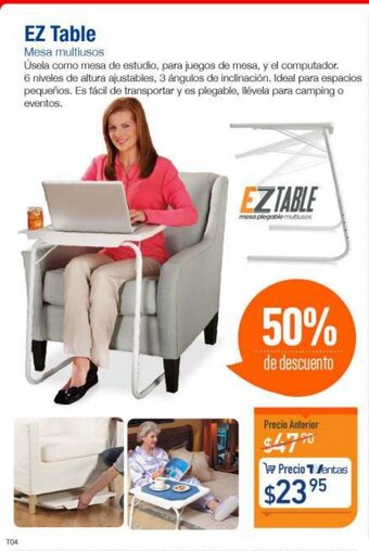 TVentas EZ Table Mesa Multiusos oferta