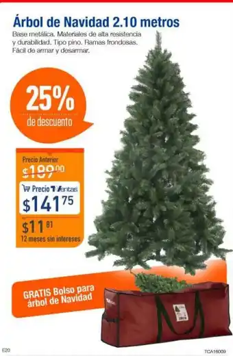 TVentas Arbol de Navidad 2.10 metros oferta