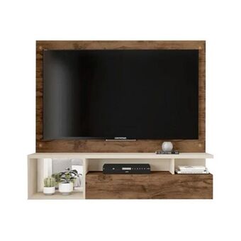 Muebles el Bosque Panel para tv black 55" jatoba/blanco antiguo oferta