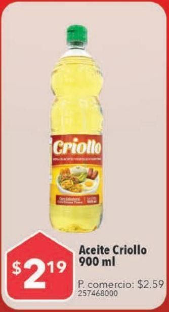 Tia Aceite criollo 900ml oferta