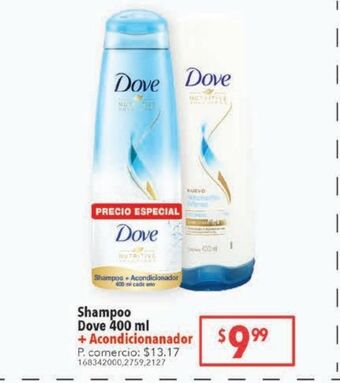 Tia Shampoo dove 400ml oferta