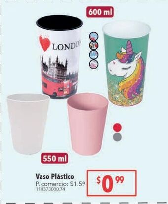 Vaso plástico