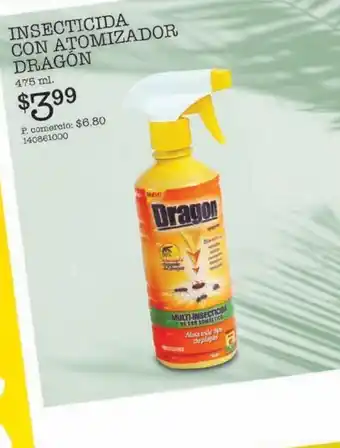 Tia Insecticida con atomizador dragón 475ml oferta