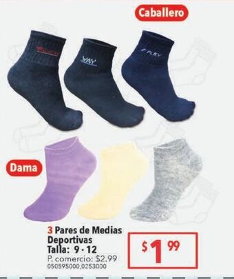 Tia 3 pares de medias deportivas oferta