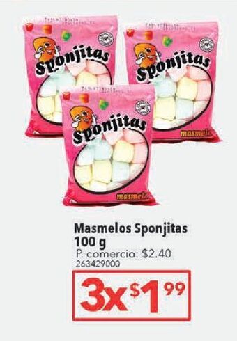 Tia Masmelos sponjitas 100g oferta