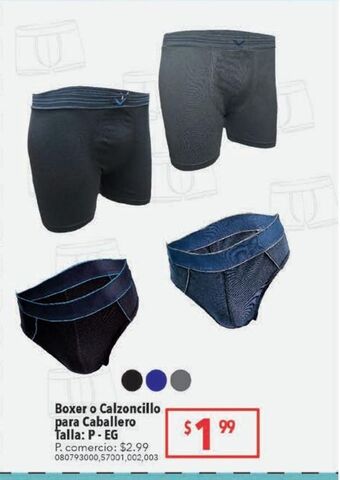 Tia Boxer o calzoncillo para caballero oferta