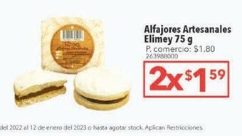 Tia Alfajores artesanales elimey 75g oferta