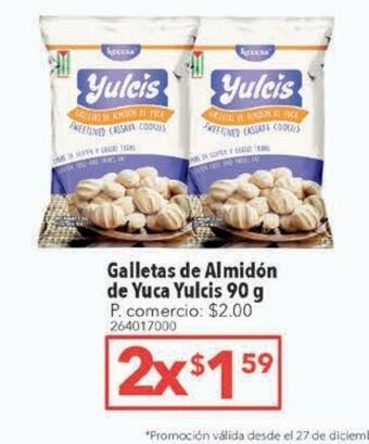 Tia Galletas de almidón de yuca yulcis 90g oferta