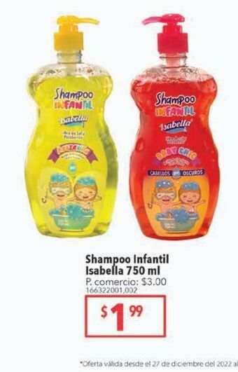 Tia Shampoo infantil isabella 750ml oferta