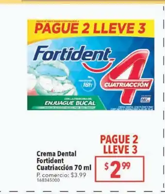 Tia Crema dental fortident 70ml oferta