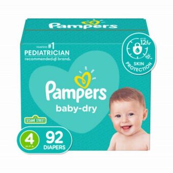 Bebemundo Panales pampers baby dry s4 super x92. oferta