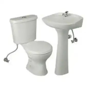Ferrisariato Combo inodoro y lavamanos fv ferrara fiori blanco oferta