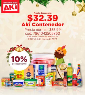 Akí Akí Contenedor oferta