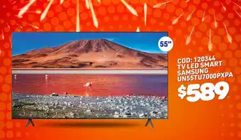Artefacta COD: 120344 TV LED Smart Samsung UN55TU7000PXPA oferta