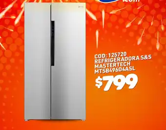 Artefacta COD: 125720 Refrigeradora S&S Mastertech MTSB496D4ASL oferta