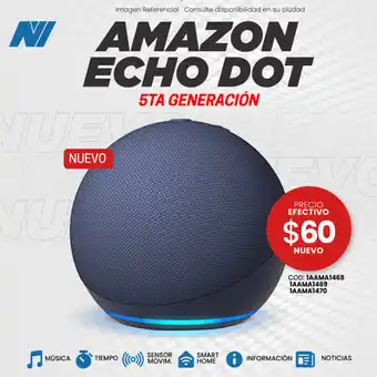 Novicompu Amazon Echo Dot 5ta Generación oferta