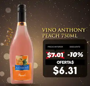 Coral Hipermercados Vino Anthony Peach 750ml oferta
