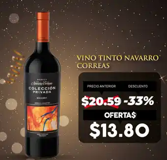 Coral Hipermercados Vino Tinto Navarro Correas oferta