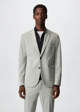 Mango Americana traje slim-fit algodón oferta