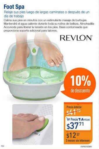 TVentas Revlon Foot Spa oferta