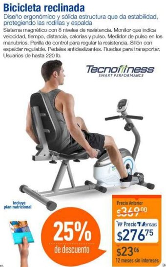 TVentas Bicicleta Reclinada oferta