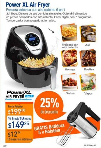 TVentas Power XL Air Fryer 6 en 1 oferta