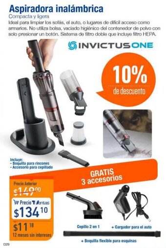 TVentas Invictus One Aspiradora Inalámbrica oferta