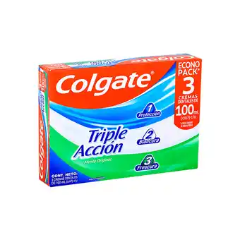 Akí Colgate pack triple acción x 3 100 ml oferta
