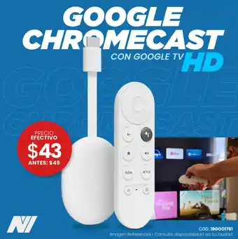 Novicompu Google Chromecast con Google TV HD oferta