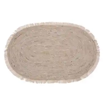 Boyacá Alfombra oval tejida natural 80x60cm oferta