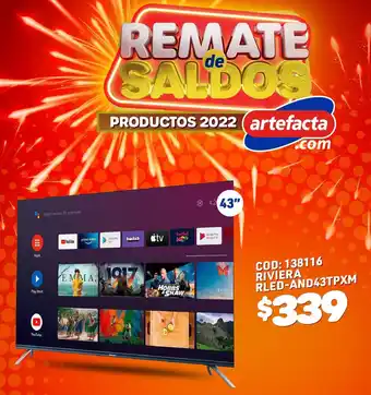 Artefacta Riviera RLED- AND43TPXM oferta
