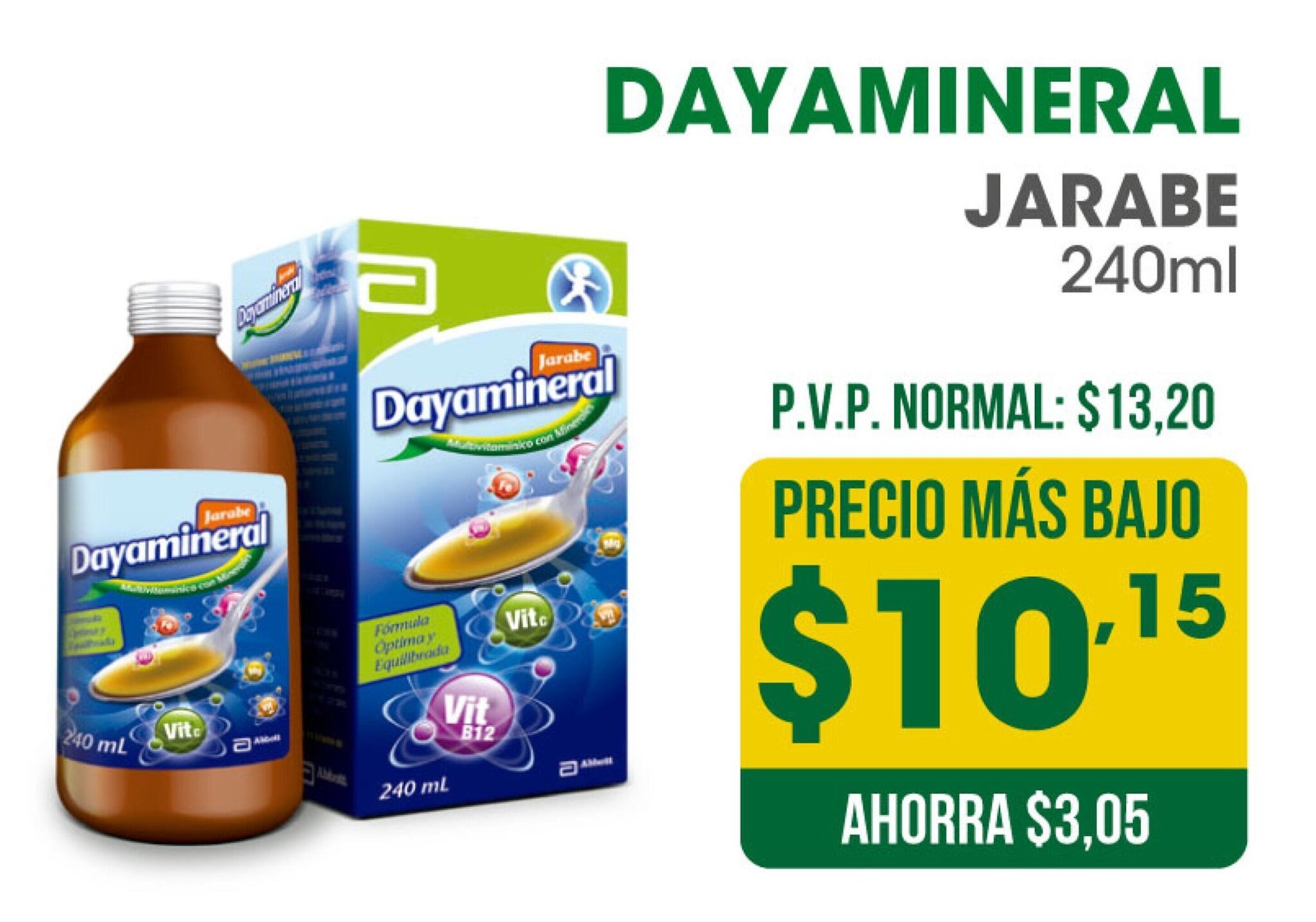Dayamineral Jarabe 240ml oferta en Farmacias SanaSana