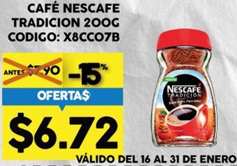 Coral Hipermercados Café Nescafe Tradicion 200g oferta