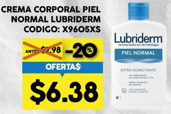 Coral Hipermercados Crema Corporal Piel Normal Lubriderm oferta