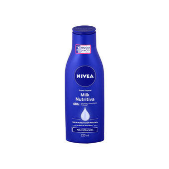 Akí Crema corporal milk nutritiva nivea 220 ml oferta