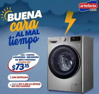 Artefacta LG Lavadora-Secadora oferta