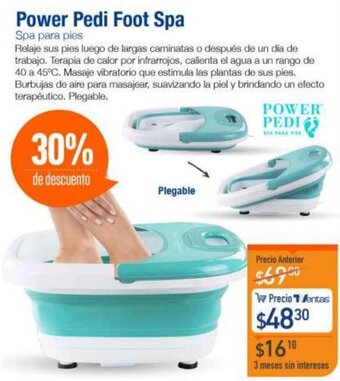TVentas Power Pedi Foot Spa oferta