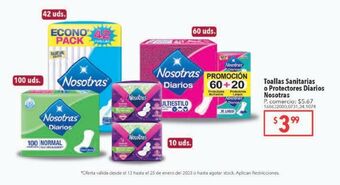 Tia Toallas sanitarias nosotras oferta