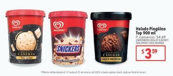 Tia Helados pinguino 900ml oferta