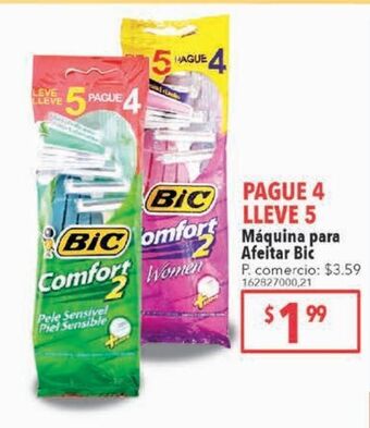 Tia Máquina de afeitar bic oferta