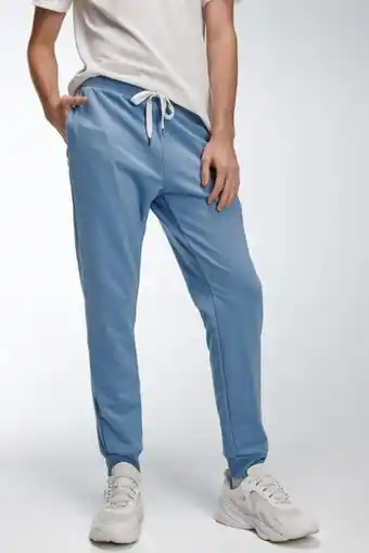 Koaj Pantalón unicolor jogger con bolsillos y cordón para anudar oferta