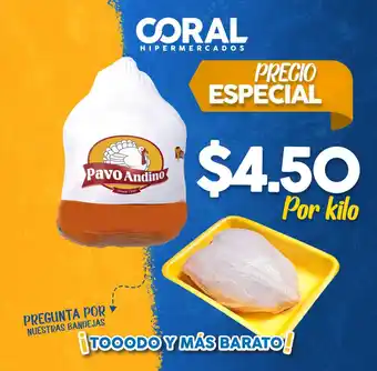 Coral Hipermercados Pavo Andino p/kg oferta