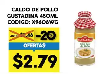 Coral Hipermercados Caldo de Pollo Gustadina 450ml oferta