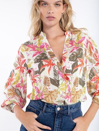 NAF NAF Camisa clásica estampada oferta