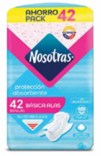 Mi Comisariato Toallas Sanitarias Nosotras Básica Alas, 42 Unidades oferta
