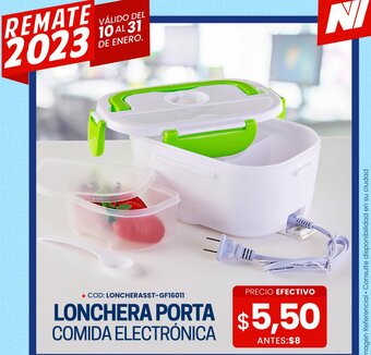 Lonchera Porta Comida Electrónica