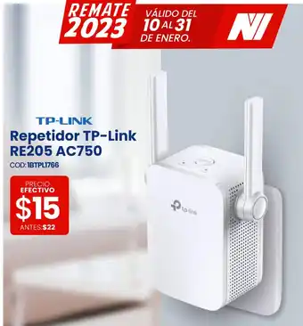 Novicompu TP-LINK Pepetidor TP-Link RE205 AC750 oferta