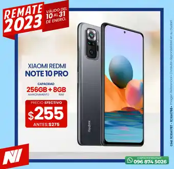 Novicompu Xiaomi Redmi Note 10 Pro 256GB+8GB oferta