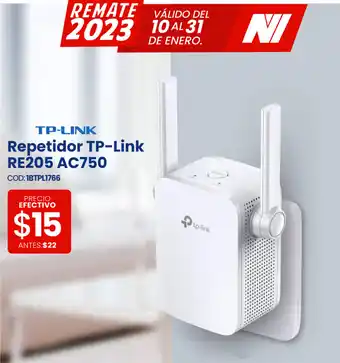 Novicompu TP-LINK Repetidor TP-Link RE205 AC750 oferta