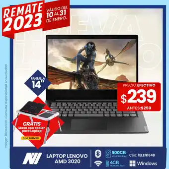 Novicompu Lenovo Laptop AMD 3020 14" oferta
